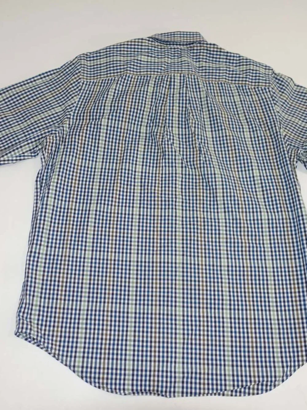 Banana Republic Men's Non Iron Classic Fit Dress Shirt Large 16 - 16.5 Gingham